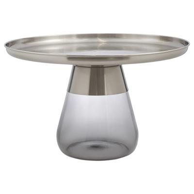 Стол Bergenson Bjorn Столик кофейный dahl, D70,5 см, матовый хром/серый арт. MZTBL_CGLSGR_70