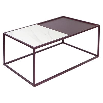 Стол Bergenson Bjorn Столик журнальный mayen, 110х50 см, белый/сливовый арт. BB0000484