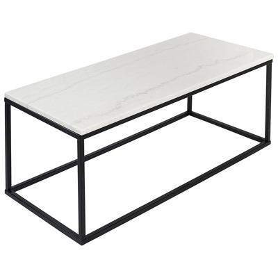 Стол Bergenson Bjorn Столик журнальный mayen, 90х40 см, белый/черный арт. BB0000242