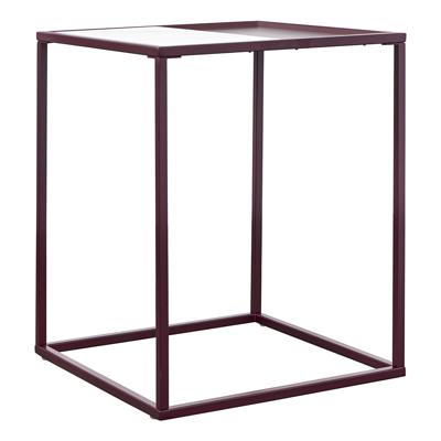 Стол Bergenson Bjorn Столик кофейный mayen, 45х45 см, белый/сливовый арт. BB0000486