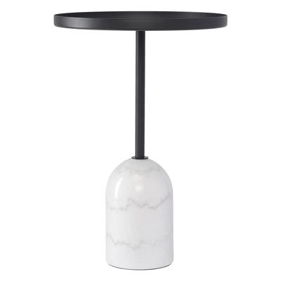 Стол Bergenson Bjorn Столик кофейный lars, D40 см, черный/белый арт. BB0000655