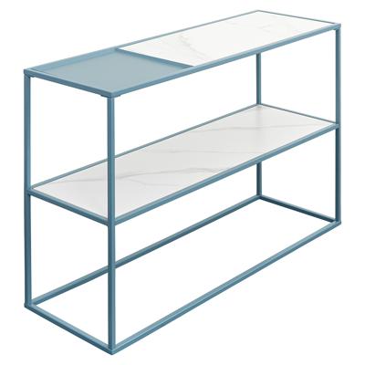 Стол Bergenson Bjorn Стол консольный mayen, 120х35х76 см, белый/бирюзовый арт. BB0000504