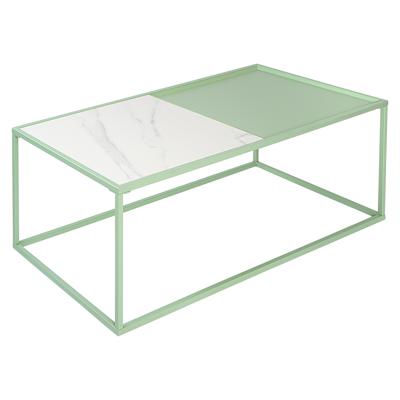 Стол Bergenson Bjorn Столик журнальный mayen, 110х50 см, белый/зеленый арт. BB0000483