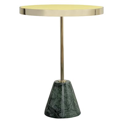 Стол Bergenson Bjorn Столик кофейный kaya, D40,8 см, золотистый/зеленый арт. BB0000149