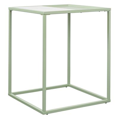 Стол Bergenson Bjorn Столик кофейный mayen, 45х45 см, белый/зеленый арт. BB0000485