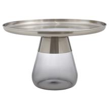 Стол Bergenson Bjorn Столик кофейный dahl, D70,5 см, матовый хром/серый арт. MZTBL_CGLSGR_70