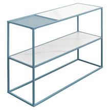 Стол Bergenson Bjorn Стол консольный mayen, 120х35х76 см, белый/бирюзовый арт. BB0000504