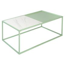 Стол Bergenson Bjorn Столик журнальный mayen, 110х50 см, белый/зеленый арт. BB0000483