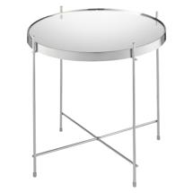 Стол Bergenson Bjorn Столик josen, D43 см, серебряный/хром арт. TAI-JS-TBL-MTMR-SLV-42