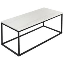 Стол Bergenson Bjorn Столик журнальный mayen, 90х40 см, белый/черный арт. BB0000242