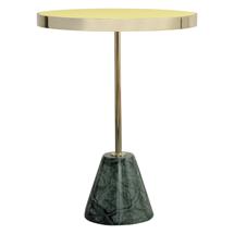 Стол Bergenson Bjorn Столик кофейный kaya, D40,8 см, золотистый/зеленый арт. BB0000149