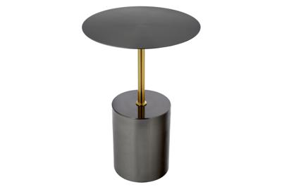 Стол Bradexhome Кофейный столик Solid диам.40см x 58см, чёрный, металл арт. FR 1040