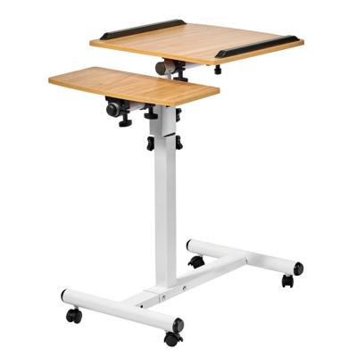 Стол Bradexhome Стол многофункциональный Palma 60x40x62-96см, светлое дерево, белый арт. FR 0685