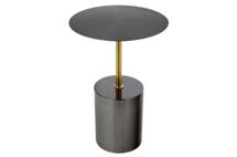 Стол Bradexhome Кофейный столик Solid диам.40см x 58см, чёрный, металл арт. FR 1040