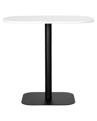 Стол DOBRIN Стол обеденный DOBRIN OTIS, белая столешница, черное основание арт. LMZL-TD535_B-M_MDF-white