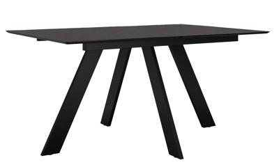 Стол DikLine DKD140, керамика 140(180)х80, мрамор бронза матовый, опоры черные (2 уп.) арт. 00-00076079