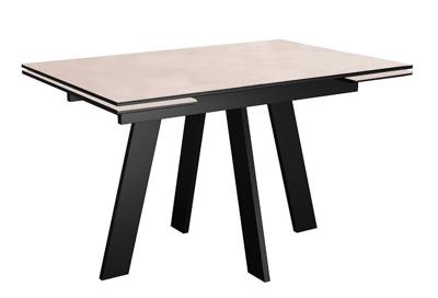 Стол DikLine DKM110 Керамика Krater Perla (бежевый матовый)/подстолье черное арт. 00-00085986