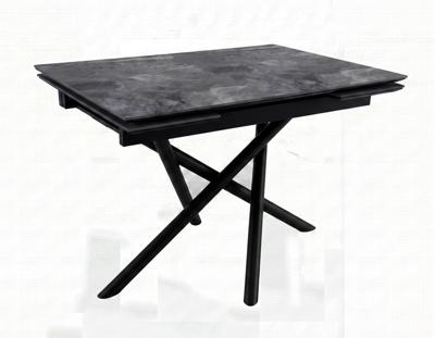Стол DikLine BKX110 Керамика серый глянец (italian middle grey)/подстолье черное/опоры черные (2уп.) арт. 00-00087087