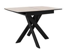 Стол DikLine DKB110, Керамика Krater Perla (бежевый матовый)/подстолье черное/опоры черные арт. 00-00081862