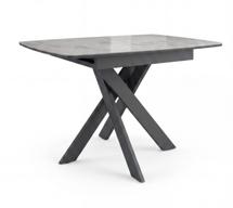 Стол DikLine DKB110, Керамика Italian Grey (глянец серый)/подстолье черное/опоры черные арт. 00-00085041