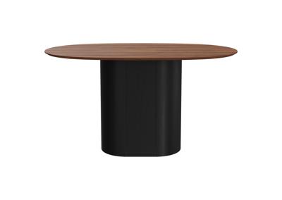 Стол Ellipsefurniture Стол обеденный Type овальный 140*85 см (орех/черный) арт. TY010209240601