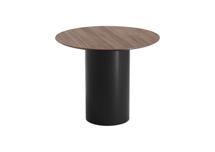 Стол Ellipsefurniture Стол обеденный Type D 90 см основание D 39 см (орех/черный) арт. TY010406030101