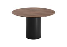 Стол Ellipsefurniture Стол обеденный Type D 120 см основание D 43 см (орех/черный) арт. TY010406060101
