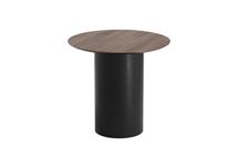 Стол Ellipsefurniture Стол обеденный Type D 80 см основание D 39 см (орех/черный) арт. TY010406020101