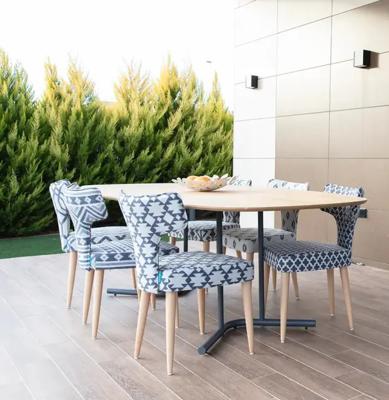 Стол Fama Овальный стол Triovo 140 x 100 см,  2 базы высотой 77 арт. 114380