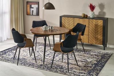 Стол Halmar Стол обеденный Halmar BARRY 105 (орех/черный) арт. V-CH-BARRY-ST