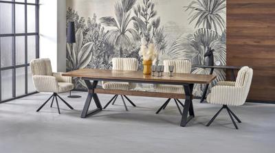 Стол Halmar Стол обеденный Halmar BARON 200 (орех/черный) арт. V-CH-BARON-ST