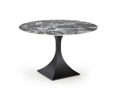 Стол Halmar Стол обеденный Halmar MANUEL 120 (черный мрамор/черный) арт. V-CH-MANUEL-ST