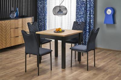 Стол Halmar Стол обеденный Halmar QUBIK 80 (дуб артизан/черный) арт. V-PL-QUBIK-ST