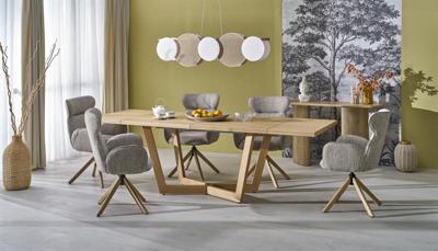 Стол Halmar Стол обеденный Halmar MASSIVE 3 160 (дуб натуральный/дуб натуральный) арт. V-PL-MASSIVE_3-ST