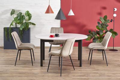 Стол Halmar Стол обеденный Halmar RINGO 102 (кашемир/черный) арт. V-PL-RINGO-ST-KASZMIR/CZARNY