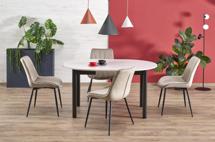 Стол Halmar Стол обеденный Halmar RINGO 102 (кашемир/черный) арт. V-PL-RINGO-ST-KASZMIR/CZARNY