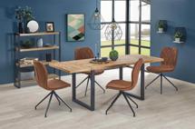 Стол Halmar Стол обеденный Halmar HORUS раскладной (дуб светлый/черный) арт. V-PL-HORUS-ST