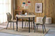 Стол Halmar Стол обеденный Halmar PIVOT 102 (дуб артизан/черный) арт. V-PL-PIVOT-ST-ARTISAN/CZARNY