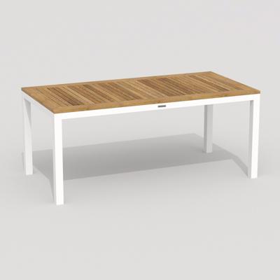 Стол IDEAL PATIO Стол обеденный TELLA  из тика 180x90 белый арт. TLL.2120118