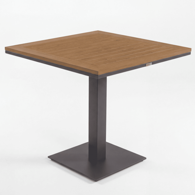 Стол IDEAL PATIO Стол обеденный МИРРА алюминий, поливуд 80х80 см (1 ножка) арт. MRR.2110508