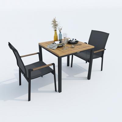 Стол IDEAL PATIO Стол обеденный МИРРА алюминий, поливуд 80х80 см (4 ножки) арт. MRR.2110508a