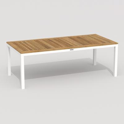 Стол IDEAL PATIO Стол обеденный ТЕЛЛА  из тика 220x100 белый арт. TLL.2120122