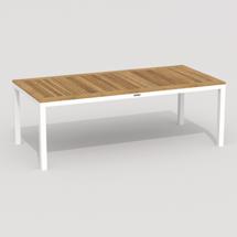 Стол IDEAL PATIO Стол обеденный TELLA  из тика 220x100 белый арт. TLL.2120122