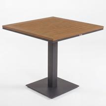 Стол IDEAL PATIO Стол обеденный МИРРА алюминий, поливуд 80х80 см (1 ножка) арт. MRR.2110508