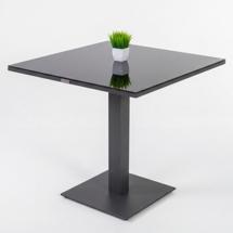Стол IDEAL PATIO Стол обеденный КАНА алюминий, стекло 80x80 см (1 ножка) арт. CAN.2110208