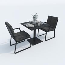 Стол IDEAL PATIO Стол обеденный ДОЛЛА алюминий 80х80 см (1 ножка) арт. DLL.2110408
