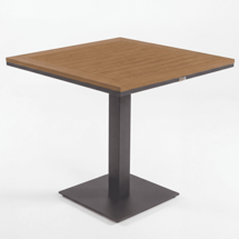 Стол IDEAL PATIO Стол обеденный МИРРА алюминий, поливуд 80х80 см (1 ножка) арт. MRR.2110508