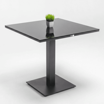 Стол IDEAL PATIO Стол обеденный КАНА алюминий, стекло 80x80 см (1 ножка) арт. CAN.2110208