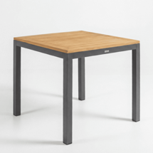 Стол IDEAL PATIO Стол обеденный ТЕЛЛА алюминий, тик 80x80 см (4 ножки) арт. TLL.2110108a