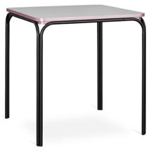 Стол LATITUDE Стол обеденный ror, 70х70 см, черный/серый/розовый арт. RORTBL_D_SQBKGRPK70